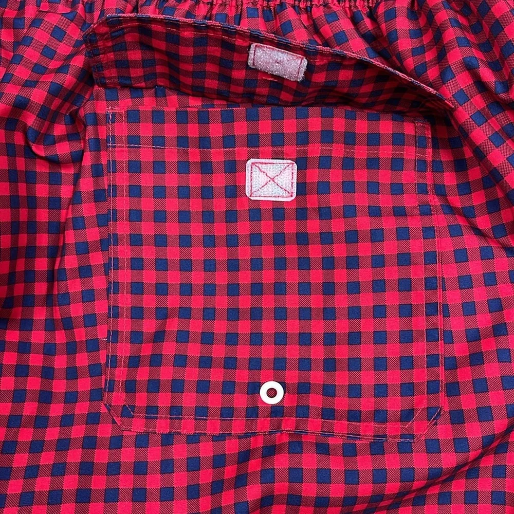 St John’s Bay Lined Plaid Swim Trunk Shorts NWT 3XL
